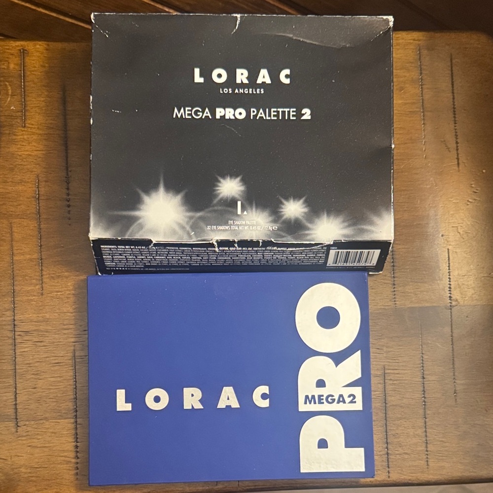 LORAC Eyeshadow Palette in Bold Blue with Silver Lettering